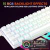 imageDAREU EK60 HE Rapid Trigger Gaming Keyboard Wired 001mm RT Accuracy Adjustable Hall Effect Magnetic Switch Hot Swappable SOCD 8000Hz Polling RGB Backlit 60 Compact Design for LaptopPCWhite