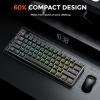 imageDAREU EK60 HE Rapid Trigger Gaming Keyboard Wired 001mm RT Accuracy Adjustable Hall Effect Magnetic Switch Hot Swappable SOCD 8000Hz Polling RGB Backlit 60 Compact Design for LaptopPCBlack