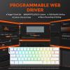 imageDAREU EK60 HE Rapid Trigger Gaming Keyboard Wired 001mm RT Accuracy Adjustable Hall Effect Magnetic Switch Hot Swappable SOCD 8000Hz Polling RGB Backlit 60 Compact Design for LaptopPCWhite