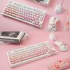 imageDAREU EK75PRO Sakura Pink Wireless Mechanical Gaming Keyboard and Wireless Gaming Mouse with Charging Dock ComboHiFi Dream Switch