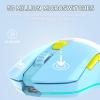 imageDAREU Wireless Gaming Mouse with Charging Dock Rechargeable RGB12K DPI7 Programmable Buttons HighPrecision Sensor 300IPS 1000Hz for PC Notebook MacBlue Charging Dock