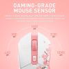 imageDAREU Wireless Gaming Mouse with Charging Dock Rechargeable RGB12K DPI7 Programmable Buttons HighPrecision Sensor 300IPS 1000Hz for PC Notebook MacSakura Pink  Charging Dock