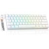imageDAREU EK60 HE Rapid Trigger Gaming Keyboard Wired 001mm RT Accuracy Adjustable Hall Effect Magnetic Switch Hot Swappable SOCD 8000Hz Polling RGB Backlit 60 Compact Design for LaptopPCWhite