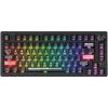 imageDAREU EK75RT Rapid Trigger Wired Gaming Keyboard Hall Effect Magnetic Switch Mechanical Keyboard Adjustable Actuation 75 TKL with Knob Magnetic Sensing RGB Backlit PBT Keycaps for FPSBlack
