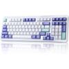 imageDAREU EK98PRO Wireless Mechanical Keyboard Gasket Hot Swappable Custom Prelubed Linear Switches Side Printed PBT Keycaps BT5024GHzUSBC RGB Backlit Gaming Keyboard for WinMacMystic Violet