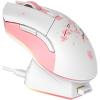 imageDAREU Wireless Gaming Mouse with Charging Dock Rechargeable RGB12K DPI7 Programmable Buttons HighPrecision Sensor 300IPS 1000Hz for PC Notebook MacSakura Pink  Charging Dock