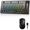 imageDAREU Wireless Keyboard and MouseEK75 PRO 75 Wireless Mechanical Gaming Keyboard ampampA950 Wing 35g UltraLightweight 8K Polling Rate Wireless Gaming Mouse Combo