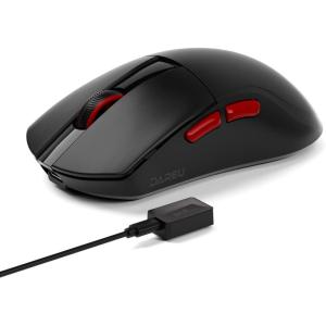 imageDAREU A950 Wing 8K Lightweight Wireless Gaming Mouse 123oz 35g Custom PAW3950 30K Optical Sensor WiredWireless Dual 8k Polling Rate Symmetrical 5 Programmable Buttons70H BatteryBlack