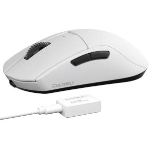 imageDAREU A950pro 4K Wireless Gaming Mouse55g UltraLightweight4KHz Polling RatePAW3395 Optical Sensor26K DPI5 Programmable ButtonsSupport 15min Fast Charging ampampTriMode Connection BlackWhite