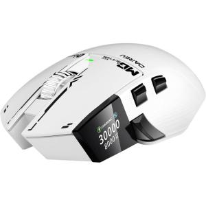 imageDAREU A980PROMAX Wireless Gaming Mouse4K8K Polling30K DPI Optical Sensor085 TFT Color DisplayMagnesium Alloy Buttons24G WirelessBTUSB ConnectivityNano Receiver IncludedWhite