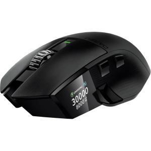 imageDAREU A980PROMAX Wireless Gaming Mouse4K8K Polling30K DPI Optical Sensor085 TFT Color DisplayMagnesium Alloy Buttons24G WirelessBTUSB ConnectivityNano Receiver IncludedBlack