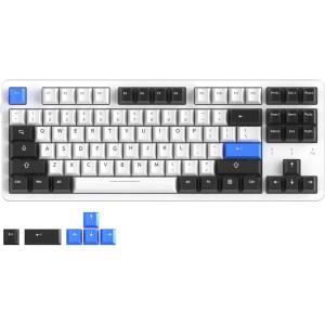 imageDAREU EK87PRO 80 Wireless Mechanical Gaming KeyboardTKL TriMode RGB Keyboard with HotSwappablePBT KeycapsGasket Mount6Layer Padding for WinMacWhite Blue