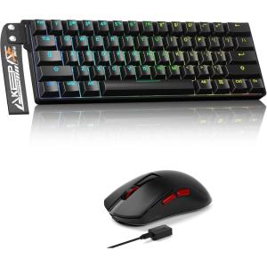imageDAREU Gaming Keyboard and MouseA950 Wing Lightweight 8K Polling Rate Wireless Gaming MouseampampEK60 HE 60 Rapid Trigger Hall Effect Magnetic Switch Keyboard Combo