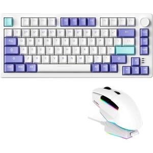 imageDAREU Wireless Keyboard and MouseA955 Wireless Gaming Mouse ampamp EK75PRO Gasket Wireless Gaming Mechanical Keyboard Combo