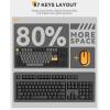 imageDAREU Wireless Keyboard and MouseEM901X Wireless Gaming Mouse ampamp EK87PRO Gasket Wireless Gaming Mechanical Keyboard Combo