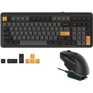 imageDAREU Wireless Gaming Keyboard and Mouse Combo A955 Wireless Gaming Mouse ampamp EK98PRO RGB Gasket Mechanical Keyboard