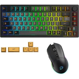imageDAREU Wireless Keyboard and MouseEM901X Wireless Gaming Mouse ampamp EK75PRO 75 Wireless Mechanical Gaming Keyboard Combo