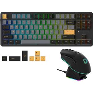 imageDAREU Wireless Keyboard and MouseEM901X Wireless Gaming Mouse ampamp EK87PRO Gasket Wireless Gaming Mechanical Keyboard Combo
