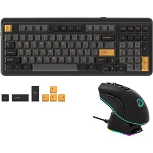 imageDAREU Wireless Keyboard and MouseEM901X Wireless Gaming Mouse ampamp EK98PRO Gasket Wireless RGB Gaming Mechanical Keyboard Combo