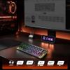 imageDAREU COOL68 60 Wired Gaming Keyboard Rapid Trigger Magnetic Switch Keyboard with 8000Hz Polling Rate Adjustable Actuation 01ms Latency Gasket Mount Hot swappable RGB LightBlack