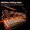 imageDAREU COOL68 60 Wired Gaming Keyboard Rapid Trigger Magnetic Switch Keyboard with 8000Hz Polling Rate Adjustable Actuation 01ms Latency Gasket Mount Hot swappable RGB LightOrange