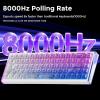 imageDAREU COOL68 60 Wired Gaming Keyboard Rapid Trigger Magnetic Switch Keyboard with 8000Hz Polling Rate Adjustable Actuation 01ms Latency Gasket Mount Hot swappable RGB LightAurora