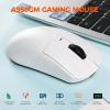 imageDAREU A950GM Wireless Gaming Mouse 60g Lightweight 26K DPI PAW3395 Optical Sensor 24GBTWiredSupport 3040min Fast Charge 5 Programmable Buttons for PCLaptopMacWhite