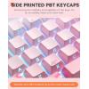 imageDAREU EK98pro Sakura Pink Wireless Mechanical KeyboardTriMode BT24GHzUSBC Creamy Gaming Keyboard with Number PadGasket StructureHot Swappable CustomRGB Backlit for WinMacSakura Pink
