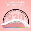 imageDAREU EK98pro Sakura Pink Wireless Mechanical Keyboard and Wireless Gaming Mouse with Charging Dock ComboCloud Switch