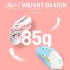 imageDAREU EK98pro Sakura Pink Wireless Mechanical Keyboard and Wireless Gaming Mouse with Charging Dock ComboHiFi Dream Switch