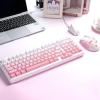 imageDAREU EK98pro Sakura Pink Wireless Mechanical Keyboard and Wireless Gaming Mouse with Charging Dock ComboHiFi Dream Switch