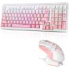imageDAREU EK98pro Sakura Pink Wireless Mechanical Keyboard and Wireless Gaming Mouse with Charging Dock ComboCloud Switch