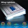 imageDAREU COOL68 60 Sakura Pink Wired Gaming Keyboard Rapid Trigger Magnetic Switch Keyboard with 8000Hz Polling Rate Adjustable Actuation 01ms Latency SOCD Gasket Mount Hot swappable RGB LightBlue White