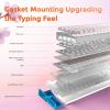 imageDAREU COOL68 60 Sakura Pink Wired Gaming Keyboard Rapid Trigger Magnetic Switch Keyboard with 8000Hz Polling Rate Adjustable Actuation 01ms Latency SOCD Gasket Mount Hot swappable RGB LightSakura Pink