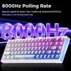 imageDAREU COOL68 60 Sakura Pink Wired Gaming Keyboard Rapid Trigger Magnetic Switch Keyboard with 8000Hz Polling Rate Adjustable Actuation 01ms Latency SOCD Gasket Mount Hot swappable RGB LightAurora