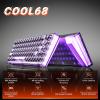 imageDAREU COOL68 60 Sakura Pink Wired Gaming Keyboard Rapid Trigger Magnetic Switch Keyboard with 8000Hz Polling Rate Adjustable Actuation 01ms Latency SOCD Gasket Mount Hot swappable RGB LightBlack