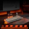 imageDAREU COOL68 60 Sakura Pink Wired Gaming Keyboard Rapid Trigger Magnetic Switch Keyboard with 8000Hz Polling Rate Adjustable Actuation 01ms Latency SOCD Gasket Mount Hot swappable RGB LightOrange