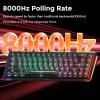 imageDAREU COOL68 60 Sakura Pink Wired Gaming Keyboard Rapid Trigger Magnetic Switch Keyboard with 8000Hz Polling Rate Adjustable Actuation 01ms Latency SOCD Gasket Mount Hot swappable RGB LightBlack