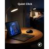 imageDAREU Wireless Mouse for Small to Medium Sized Hands Silent Click USBC Rechargeable Wireless Mouse Computer Mouse with 6 Buttons USBBT1BT2 3 Devices for Laptop PC iPad Mac  Whiteblack