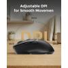 imageDAREU Wireless Mouse for Small to Medium Sized Hands Silent Click USBC Rechargeable Wireless Mouse Computer Mouse with 6 Buttons USBBT1BT2 3 Devices for Laptop PC iPad Mac  Whiteblack