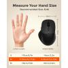 imageDAREU Wireless Mouse for Small to Medium Sized Hands Silent Click USBC Rechargeable Wireless Mouse Computer Mouse with 6 Buttons USBBT1BT2 3 Devices for Laptop PC iPad Mac  Whiteblack