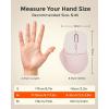 imageDAREU Wireless Mouse for Small to Medium Sized Hands Silent Click USBC Rechargeable Wireless Mouse Computer Mouse with 6 Buttons USBBT1BT2 3 Devices for Laptop PC iPad Mac  Whitepink
