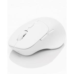 imageDAREU Wireless Mouse for Small to Medium Sized Hands Silent Click USBC Rechargeable Wireless Mouse Computer Mouse with 6 Buttons USBBT1BT2 3 Devices for Laptop PC iPad Mac  Whitewhite