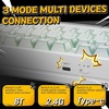 image:imageDAREU FLEX75 Wireless Mechanical Keyboard75 Hot Swappable Custom Gaming Keyboard with KnobGasket MountRGB BacklitPBT Keycaps3Mode BT24GUSBC for Office amp GamersWhite Shadowfold