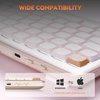 image:imageDAREU Low Profile Keyboard84 Keys Mac KeyboardProgrammable Keys Keyboards Hot Swappable Wireless Computer Keyboard RGB Backlit Gasket Mounted Support Bt  24GHz  USBC for Windows Macoff white