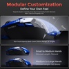 image:imageDAREU Ultra 07TriMode Modular Gaming Mouse with Adjustable Rear ShellDual 8000Hz Polling Rate42K DPI Optical SensorWhiteRed