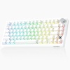 image:imageDAREU FLEX75 Wireless Mechanical Keyboard75 Hot Swappable Custom Gaming Keyboard with KnobGasket MountRGB BacklitPBT Keycaps3Mode BT24GUSBC for Office amp GamersWhite Shadowfold