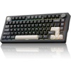 image:imageDAREU FLEX75 Wireless Mechanical Keyboard75 Hot Swappable Custom Gaming Keyboard with KnobGasket MountRGB BacklitPBT Keycaps3Mode BT24GUSBC for Office amp GamersBlackGrey