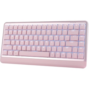 image:imageDAREU Low Profile Keyboard84 Keys Mac KeyboardProgrammable Keys Keyboards Hot Swappable Wireless Computer Keyboard RGB Backlit Gasket Mounted Support Bt  24GHz  USBC for Windows Macpink